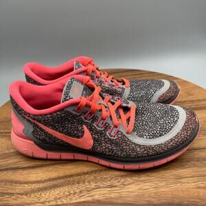 Nike Free 5.0 Shoes Womens Size 9 Gray Running Comfort Walking Gym Sneakers